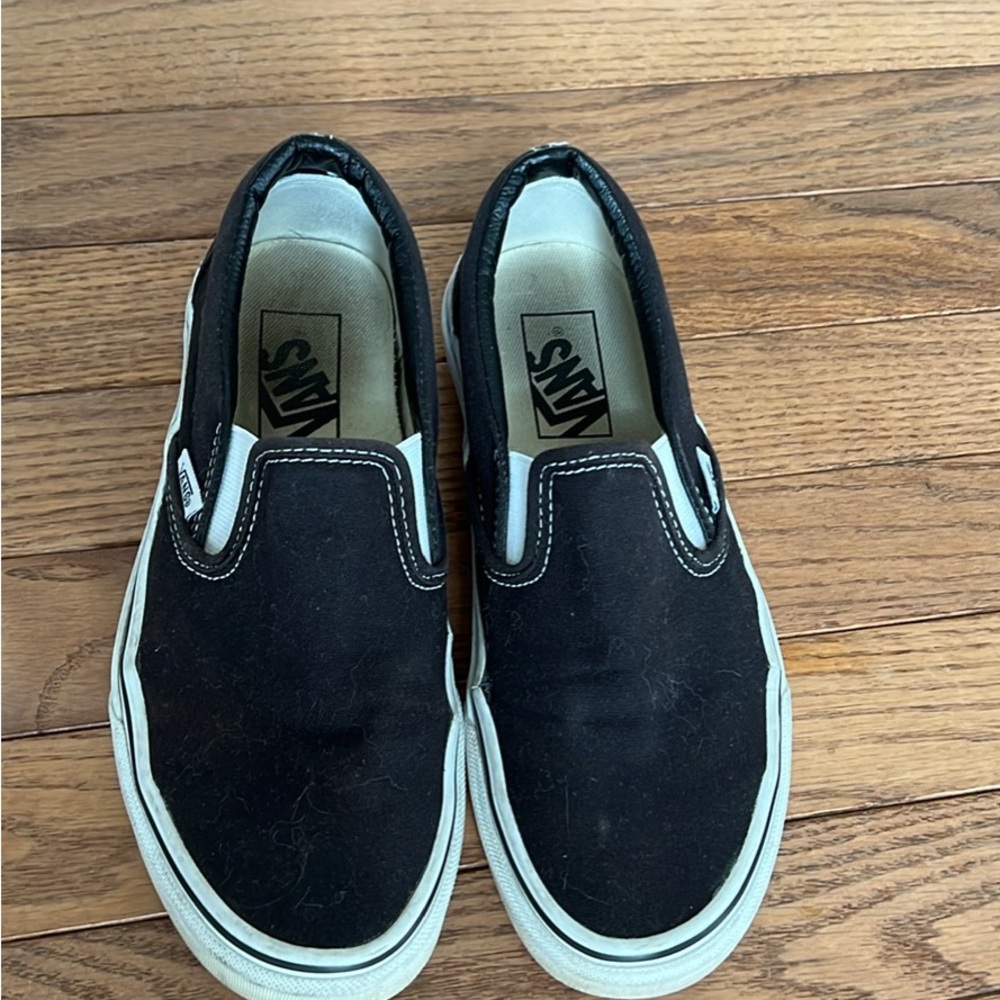 Vans Black Slip-On Sneakers